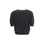Lisa Yang Gray Fleece Wool T-Shirt