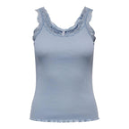 Only Blue Cotton Tank Tops