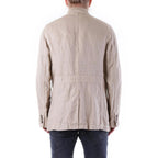 Husky Beige Linen Coat