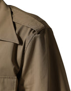 Dolce & Gabbana Brown Pin Up Short Sleeves Men Casual Shirt