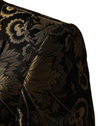 Dolce & Gabbana Black Gold Jacquard Single Breasted 2PC Suit