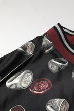 Dolce & Gabbana Black Ring Print CrewNeck Sweatshirt  Sweater