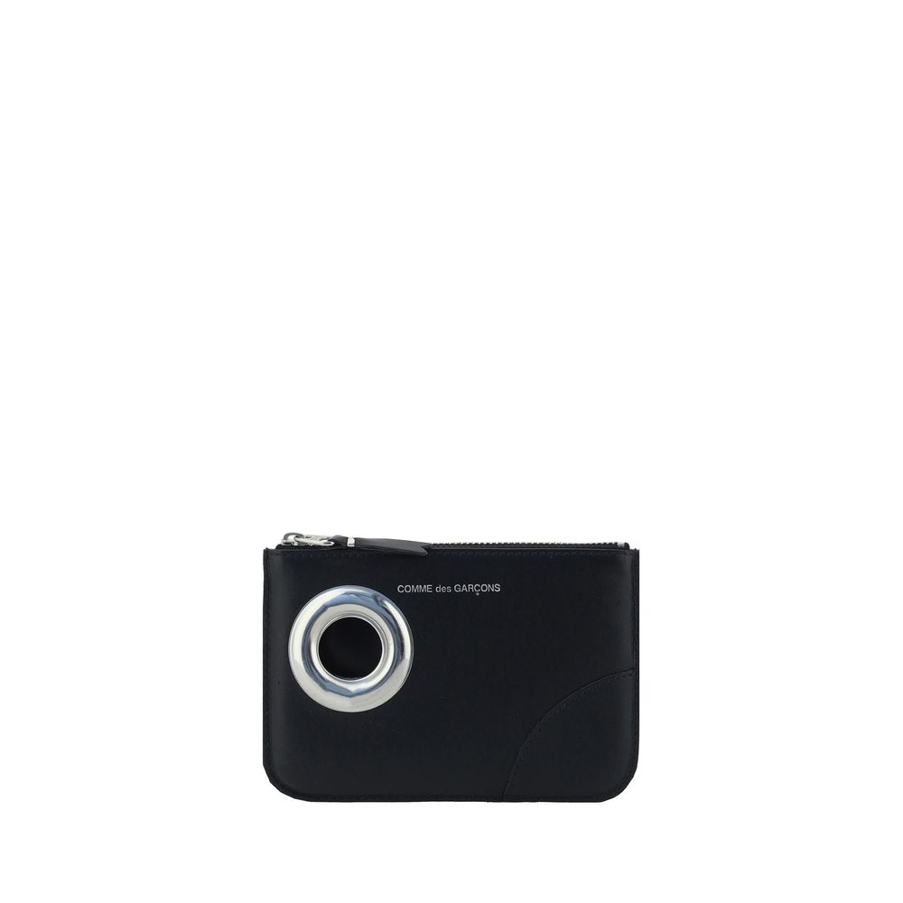 Comme Des Garçons Black Calf Leather Bos Taurus Wallet