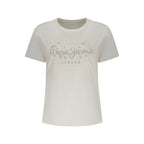 Pepe Jeans White Cotton Women T-Shirt