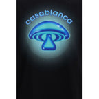 Casablanca Black Cotton T-Shirt