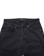 Siviglia Black Cotton Straight Fit Women Denim Trouser Jeans