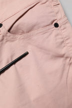 Ballantyne Light Pink Cotton Mid Waist Skinny Fit Denim Jeans
