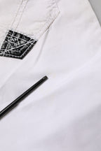 Roy Roger's White Low Waist Bootcut Flared Denim Trouser Jeans
