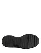 Dolce & Gabbana Black Leather DG Plaque Loafers Dress Shoes