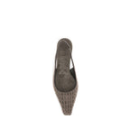 Brunello Cucinelli Brown Leather High Heel Pumps
