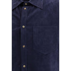 Brunello Cucinelli Blue Denim Shirt