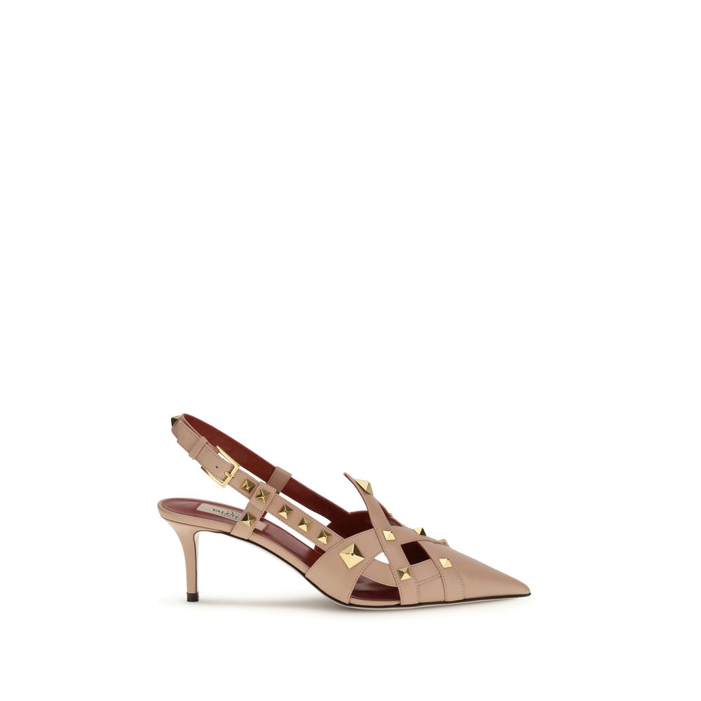 Valentino Garavani Multicolor Goatskin Mid Heel Pumps