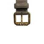 Borbonese Grey Leather Women Belt