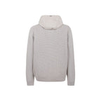 Herno Gray Wool Hoodie