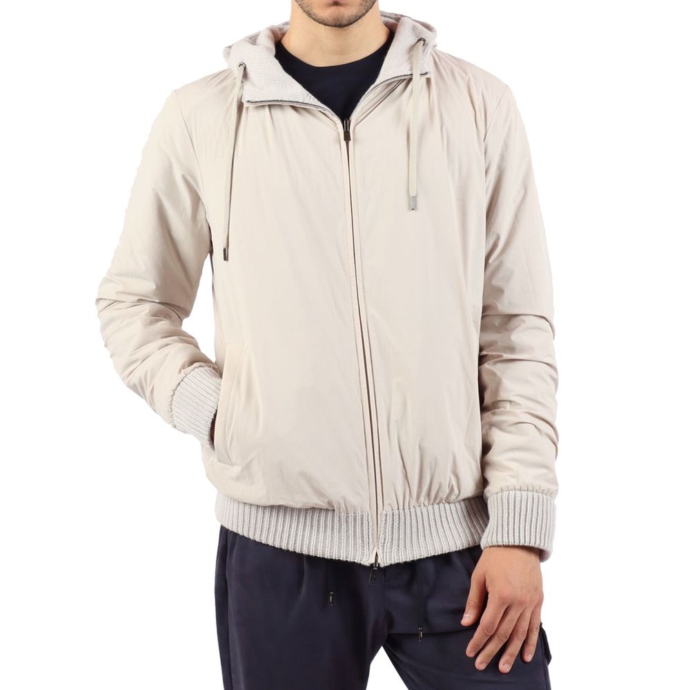 Herno Gray Wool Bomber