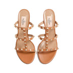 Valentino Garavani Brown Calfskin Mules