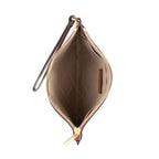 Michael Kors Brown Leather Clutch Bag