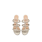 Valentino Garavani Gold Calfskin Mules