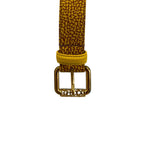 Borbonese Yellow Leather Women Belt