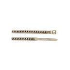 Borbonese White Leather Women's Belt
