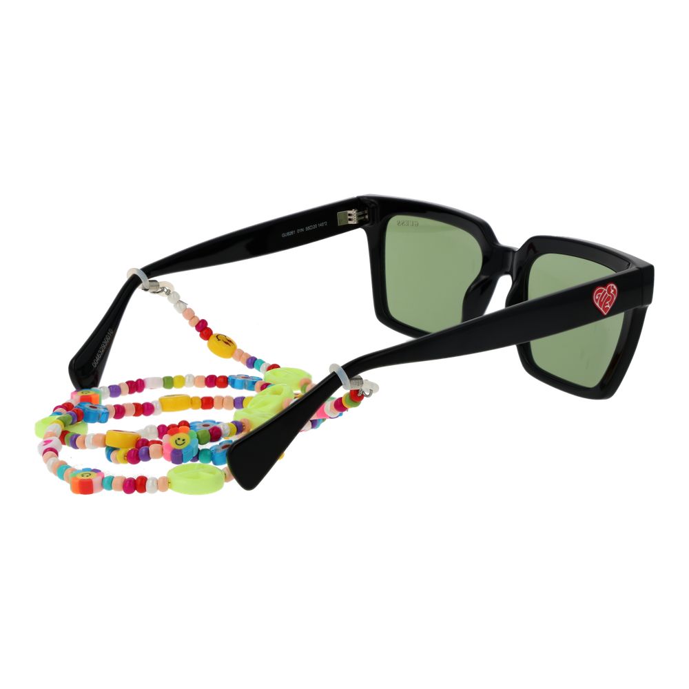 Guess Black Stainless Steel Sunglasses