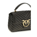 PINKO Bicolor Calf Leather Bos Taurus Handbag