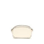 Valentino Garavani Beige Calf Leather Bos Taurus Shoulder Bag