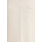 Fabiana Filippi Beige Modal Midi Skirt