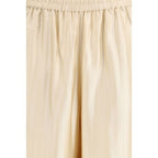 Loulou De Saison Beige Viscose Casual Pants