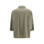 Brunello Cucinelli Bicolor Cotton Dress Shirt