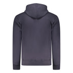 Coveri Moving Blue Cotton Men's Hooded Sweatshirt