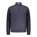 Coveri Moving Blue Cotton Men Sweatshirt