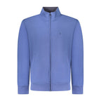 Coveri Moving Blu Cotton Men Sweatshirt