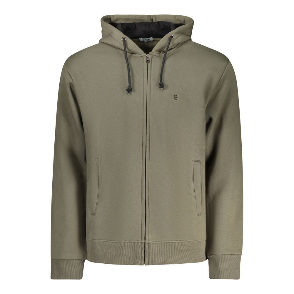 Coveri Moving Verde Cotton Men Sweatshirt