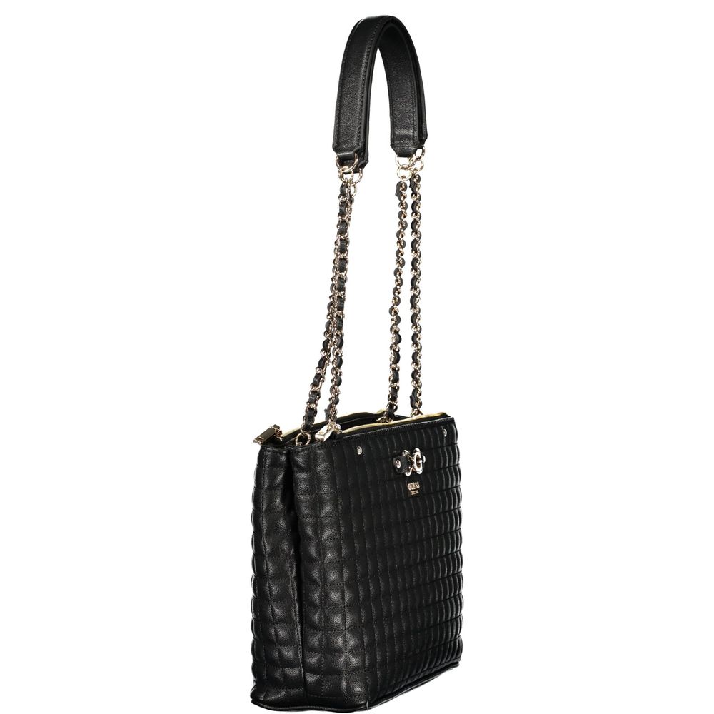 Guess Jeans Nero Poliuretano Women Handbag