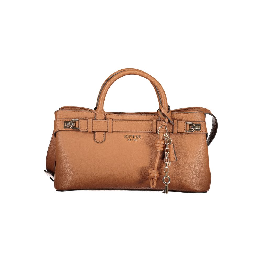Guess Jeans Marrone Polyurethane Women Handbag