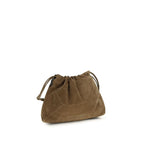Brunello Cucinelli Brown Calf Leather Bos Taurus Clutch Bag