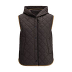 Brunello Cucinelli Brown Nylon Sleveless Jacket