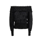Self-Portrait Black Viscose Blouse