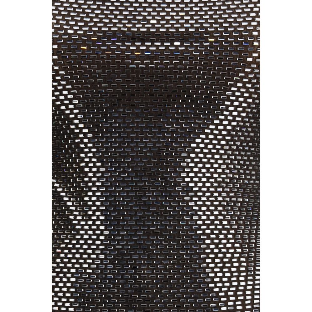 Self-Portrait Silver Polyester Cocktail Dress