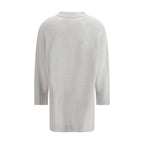 Fabiana Filippi Gray Fleece Wool Cardigan