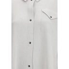 Fabiana Filippi Gray Fleece Wool Shirt