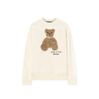 Palm Angels White Cotton Sweatshirt