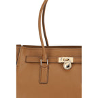 Michael Kors Beige Calf Leather Bos Taurus Shoulder Bag