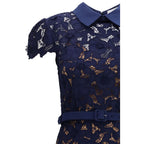 Self-Portrait Blue Polyester Cocktail Dress