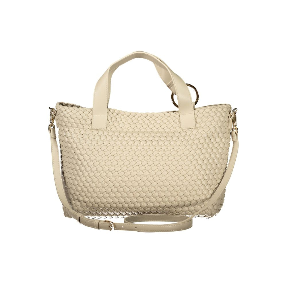 Mario Valentino Beige Polyurethane Women Handbag