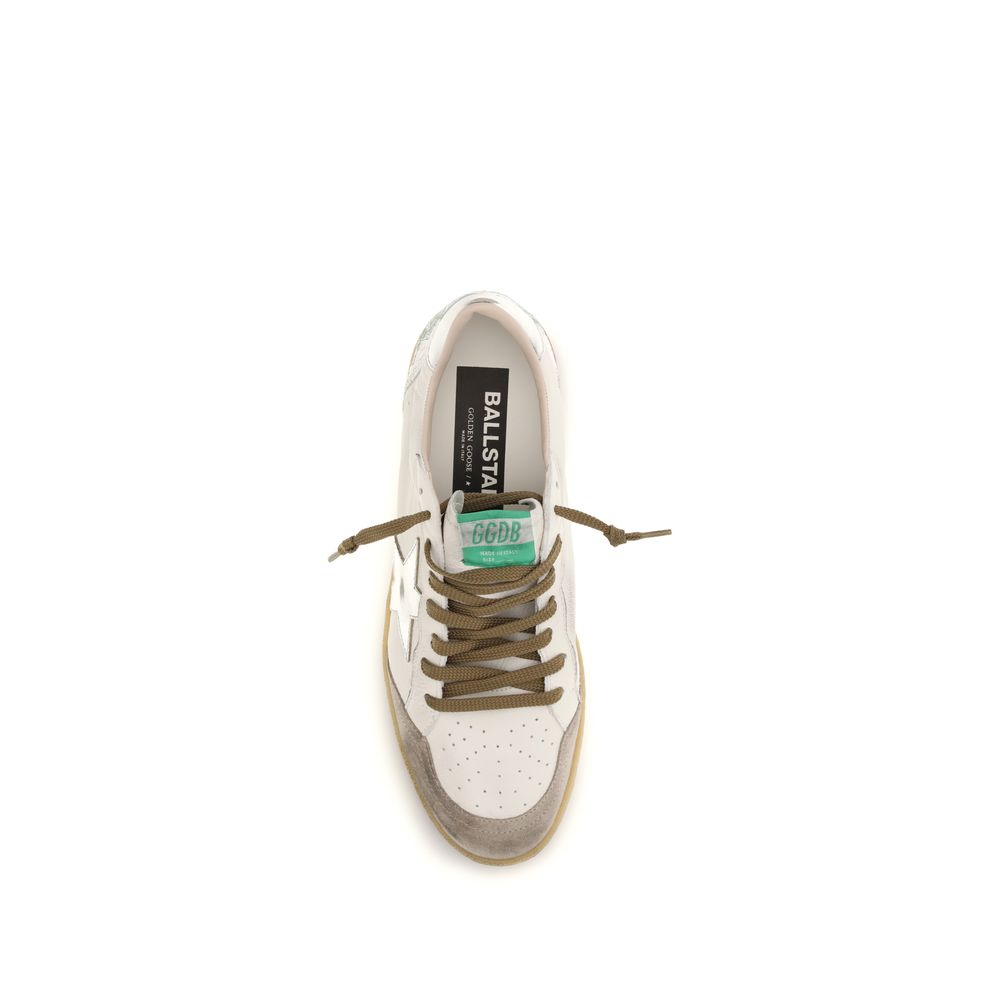 Golden Goose White Calf Leather Bos Taurus Low Top Sneakers