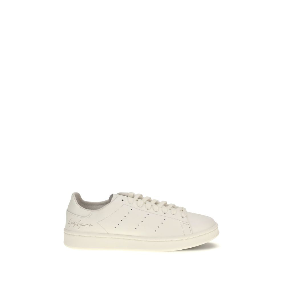 Y-3 White Calf Leather Bos Taurus Low Top Sneakers