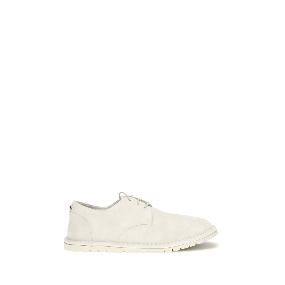 Marsell Beige Calf Leather Bos Taurus Oxfords And Derbies