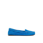 The Row Blue Calfskin Slip-On Loafers